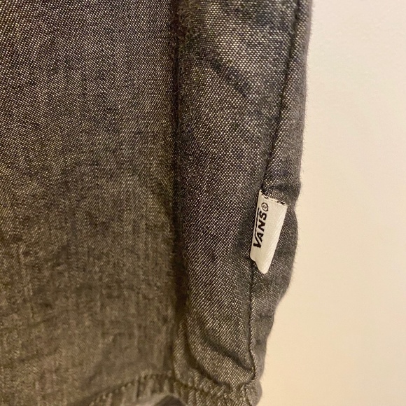 Vans Dark Blue Denim Button Down Sleeveless Top XS - Picture 6 of 13